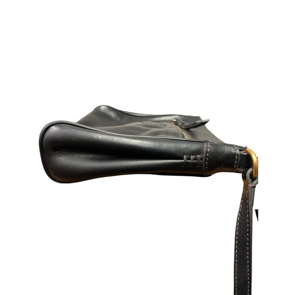 Dooney Bourke Florentine Leather Tassel Crossbody Shoulder Bag Black - Picture 7 of 10